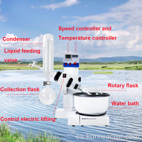Evaporador rotatorio de baño de agua RE-2000B de pequeño volumen